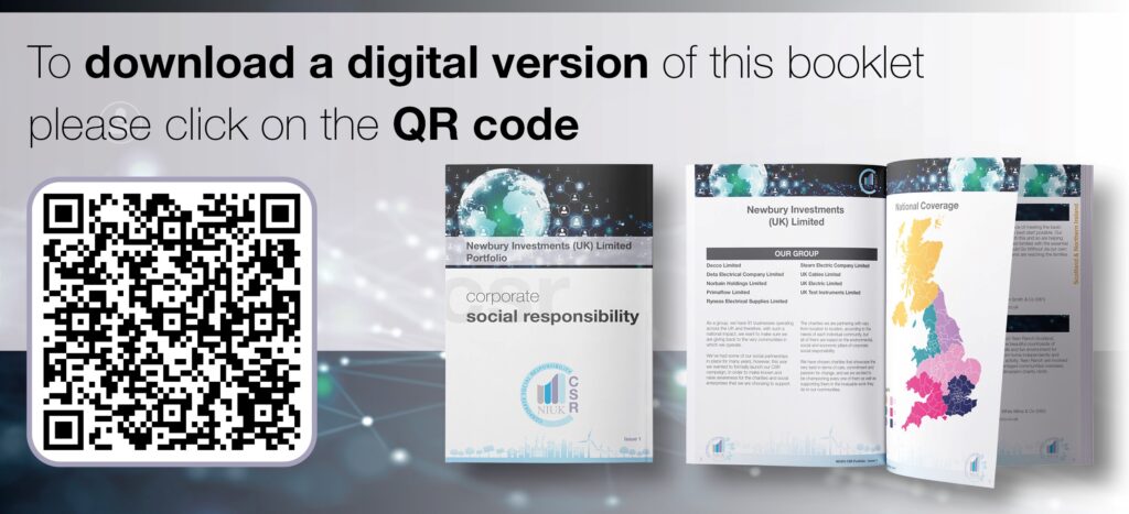 QR code to scan to access Stearn's CSR document